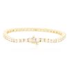 Image 4 : 14KT Yellow Gold 7.83 ctw Diamond Tennis Bracelet