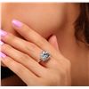 Image 5 : 14KT White Gold 4.47 ctw Blue Topaz and Diamond Ring