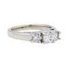 Image 2 : 14KT White Gold 0.84 ctw Diamond Ring