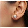 Image 3 : 14KT White Gold 4.06 ctw Diamond Solitaire Earrings