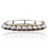 Image 3 : 14KT Yellow Gold Pearl Bangle