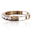 Image 4 : 14KT Yellow Gold Pearl Bangle
