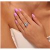 Image 3 : 14KT White Gold 4.01 ctw Blue Topaz and Diamond Ring