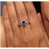 Image 1 : 18KT White Gold 1.27 ctw Sapphire and Diamond Ring