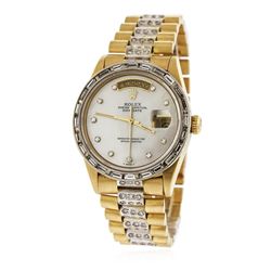 Gents Rolex 18KT Yellow Gold 4.20 ctw Diamond DayDate Wristwatch