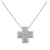 Image 4 : 14KT White Gold 1.67 ctw Diamond Pendant With Chain