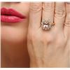 Image 2 : 14KT Yellow Gold 3.24 ctw Morganite and Diamond Ring