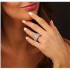 Image 1 : 14KT White Gold 3.68 ctw Diamond Ring