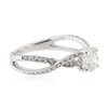 Image 2 : 14KT White Gold 1.50 ctw Diamond  Ring