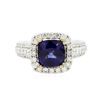 Image 3 : 14KT White Gold 3.00 ctw Tanzanite and Diamond Ring