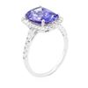 Image 6 : 14KT White Gold 3.83 ctw Tanzanite and Diamond Ring