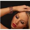 Image 2 : 14KT Yellow Gold 60.90 ctw Ruby and Diamond Bracelet
