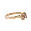 Image 2 : 14KT Rose Gold 0.82 ctw Tourmaline and Diamond Ring