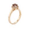 Image 7 : 14KT Rose Gold 0.82 ctw Tourmaline and Diamond Ring