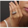 Image 5 : 14KT White Gold 1.15 ctw Diamond Ring