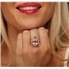 Image 1 : 14KT Rose Gold 10.24 ctw Morganite and Diamond Ring