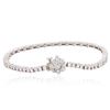 Image 2 : 18KT White Gold 2.55 ctw Diamond Tennis Bracelet