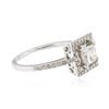 Image 4 : 14KT White Gold 0.95 ctw Diamond Ring