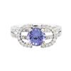 Image 1 : 14KT White Gold 1.47 ctw Tanzanite and Diamond Ring