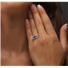 Image 5 : 14KT White Gold 1.47 ctw Tanzanite and Diamond Ring