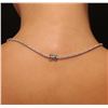 Image 5 : 14KT White Gold 15.40 ctw GIA Certified Tanzanite and Diamond Necklace