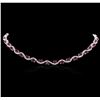 Image 3 : 14KT White Gold 23.04 ctw Ruby and Diamond Necklace