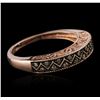 Image 4 : 14KT Rose Gold 0.20 ctw Diamond Ring