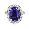Image 3 : 14KT White Gold 6.53 ctw Tanzanite and Diamond Ring