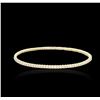 Image 3 : 14KT Yellow Gold 2.70 ctw Diamond Bangle Bracelet
