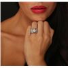 Image 2 : 18KT White Gold 4.56 ctw Diamond Ring