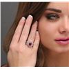 Image 1 : 18KT White Gold 2.90 ctw Ruby and Diamond Ring