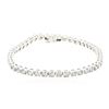 Image 1 : 14KT White Gold 6.31 ctw Diamond Tennis Bracelet