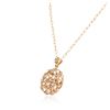Image 6 : 14KT Rose Gold 2.09 ctw Diamond Pendant With Chain