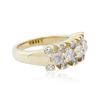 Image 4 : 14KT Yellow Gold 0.97 ctw Diamond Ring