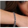Image 5 : 14KT White Gold 13.00 ctw Sapphire and Diamond Bracelet
