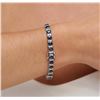Image 6 : 14KT White Gold 13.00 ctw Sapphire and Diamond Bracelet