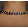 Image 5 : 14KT White Gold 73.04 ctw Sapphire and Diamond Necklace