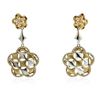 Image 1 : 14KT Yellow Gold 0.75 ctw Diamond Dangle Earrings