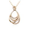 Image 4 : 14KT Rose Gold 1.21 ctw Diamond Pendant With Chain