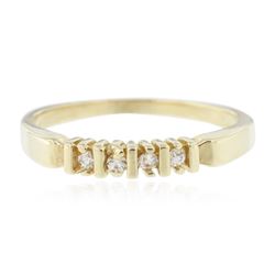 14KT Yellow Gold 0.03 ctw Diamond Ring