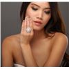 Image 1 : 18KT White Gold Pearl and Diamond Ring