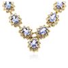 Image 4 : 14KT Yellow Gold 24.95 ctw Tanzanite and Diamond Necklace