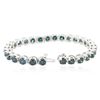 Image 7 : 14KT White Gold 16.98 ctw Blue Diamond Tennis Bracelet