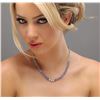 Image 1 : 14KT White Gold 12.74 ctw Tanzanite and Diamond Necklace