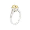 Image 6 : 14KT Two-Tone Gold 1.02 ctw Diamond Engagement Ring