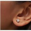 Image 2 : 14KT White Gold 1.15 ctw Diamond Solitaire Earrings