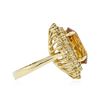 Image 7 : 14KT Yellow Gold 8.56 ctw Citrine and Diamond Ring