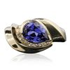 Image 3 : 14KT Yellow Gold 2.00 ctw Tanzanite and Diamond Ring