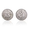 Image 3 : 14KT White Gold 2.58 ctw Diamond Earrings