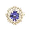 Image 3 : 14KT Yellow Gold 2.74 ctw Tanzanite and Diamond Ring